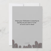 ハロウィンのかわいい猫とジャック・オ・ランタン・カボチャ (裏面)