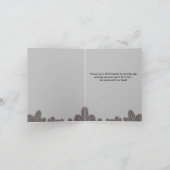 ハロウィンのかわいい猫とジャック・オ・ランタン・カボチャ シーズンカード (内部)