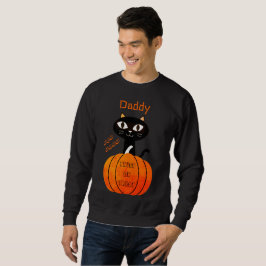 ハロウィンのかわいい猫のトリック・オア・トリート スウェットシャツ