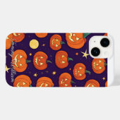 ハロウィンのかわいい笑顔のかぼちゃを Case-Mate iPhoneケース (裏面 (横))