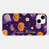 ハロウィンのかわいい笑顔のかぼちゃを Case-Mate iPhoneケース (裏面 (横))
