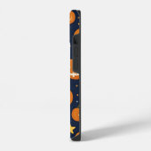 ハロウィンのかわいい笑顔のかぼちゃを iPhoneケース (左側面)