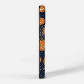 ハロウィンのかわいい笑顔のかぼちゃを iPhoneケース (右側面)