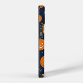 ハロウィンのかわいい笑顔のかぼちゃ iPhoneケース (右側面)