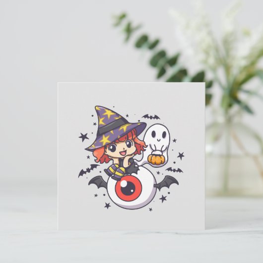 ハロウィンのかわいい魔女キッド (スタンド正面)