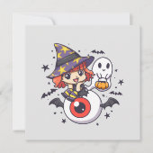 ハロウィンのかわいい魔女キッド (正面)