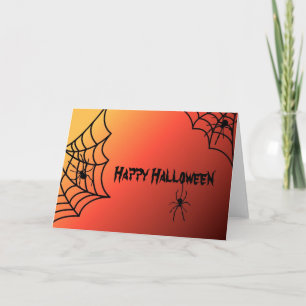 ハロウィンのくもカード カード