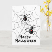 ハロウィンのくもカード- TBA カード (黄色い花)