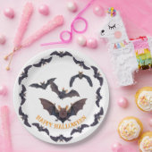 ハロウィンのこうもりの群不気味れ ペーパープレート (パーティー)