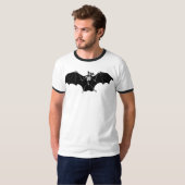 ハロウィンのこうもりの骨組Tシャツ Tシャツ (正面フル)