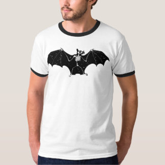 ハロウィンのこうもりの骨組Tシャツ Tシャツ
