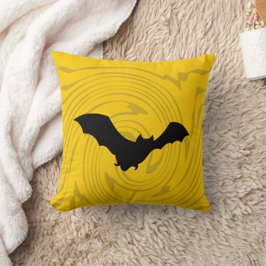ハロウィンのこうもり クッション (ブランケット)