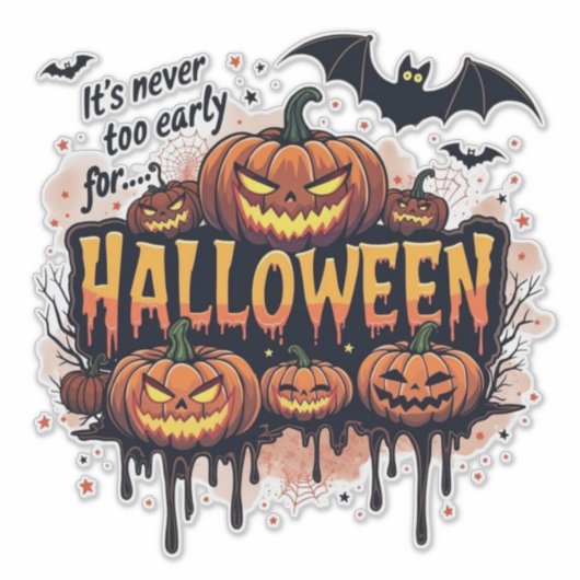 ハロウィンのことはいつだってウェルカム シール (正面)