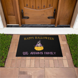 ハロウィンのご挨拶 カスタマイズ可能 ドアマット