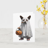 ハロウィンのご挨拶 カード (黄色い花)