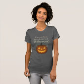 ハロウィンのささやき グローイングパンプキンアート Tシャツ (正面フル)