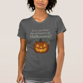 ハロウィンのささやき グローイングパンプキンアート Tシャツ