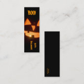 ハロウィンのしおり スキニー名刺 (正面/裏面)