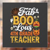 ハロウィンのすばらしい小学4年生の先生 ウィンドウサイン (シート2)