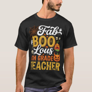 ハロウィンのすばらしい小学4年生の先生 Tシャツ