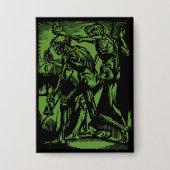 ハロウィンのために死んだ鉱夫の恐ろしい遺体が発掘される 缶バッジ (正面)