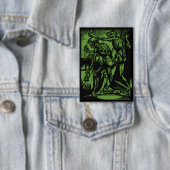 ハロウィンのために死んだ鉱夫の恐ろしい遺体が発掘される 缶バッジ (インサイチュ)