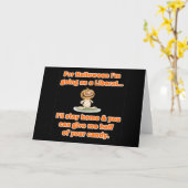 ハロウィンのために私は自由主義の... カード (黄色い花)