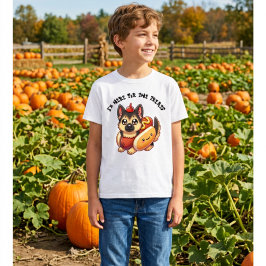 ハロウィンのためのおもしろい 羊飼い犬のホットドッグのコスチューム Tシャツ