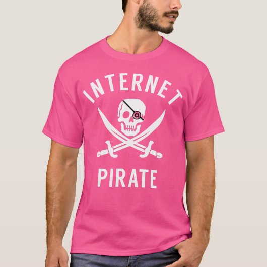 ハロウィンのためのインターネット海賊 Tシャツ (正面)