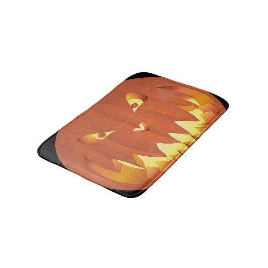 ハロウィンのためのカボチャ バスマット (アングル)