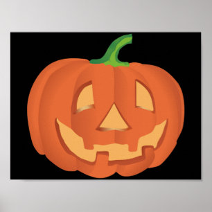 ハロウィンのためのカボチャ 1 ポスター
