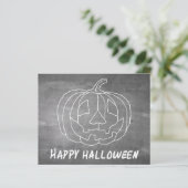 ハロウィンのためのカボチャ 1 黒板風デザイン (スタンド正面)