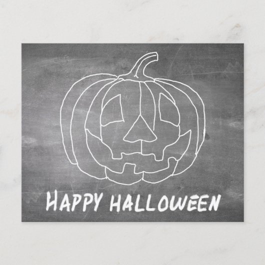 ハロウィンのためのカボチャ 1 黒板風デザイン (正面)