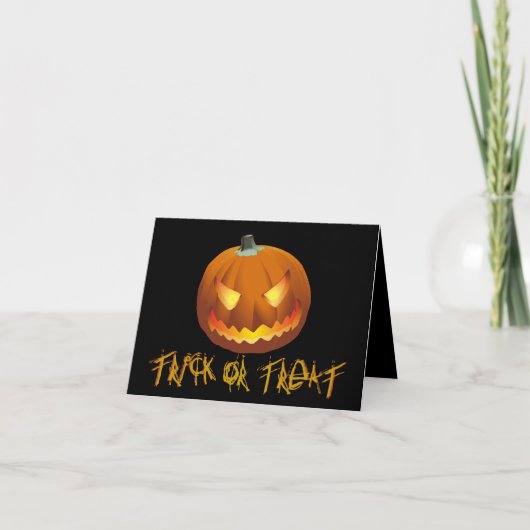 ハロウィンのためのカボチャ 6 カード (正面)
