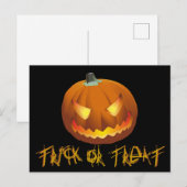 ハロウィンのためのカボチャ 6 シーズンポストカード (正面/裏面)