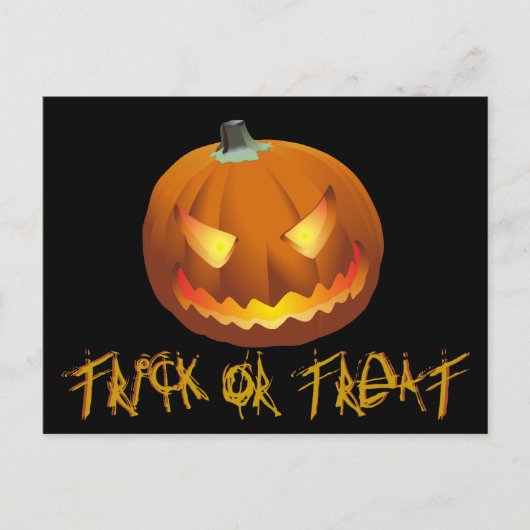 ハロウィンのためのカボチャ 6 シーズンポストカード (正面)