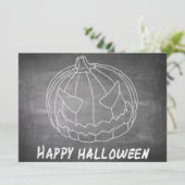 ハロウィンのためのカボチャ 6 黒板風デザイン (スタンド正面)