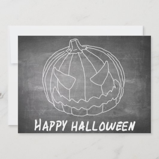 ハロウィンのためのカボチャ 6 黒板風デザイン (正面)