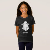 ハロウィンのためのスプーキーゴースト Tシャツ (正面フル)