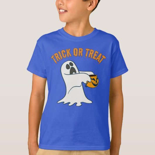 ハロウィンのための最もかわいいお菓子をねだる幽霊 Tシャツ (正面)