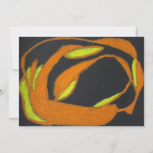 ハロウィンのばらばらになったジャック・オ・ランタン 招待状 (正面)