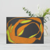 ハロウィンのばらばらになったジャック・オ・ランタン 招待状 (スタンド正面)