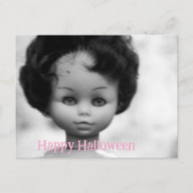 ハロウィンのぼやけた人形の肖像画
