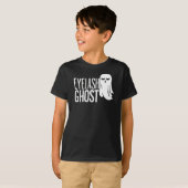 ハロウィンのまつ毛の幽霊 Tシャツ (正面フル)