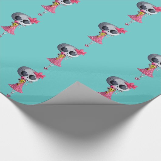 ハロウィンのアイスクリームとの少し失敗の死 ラッピングペーパー (角)
