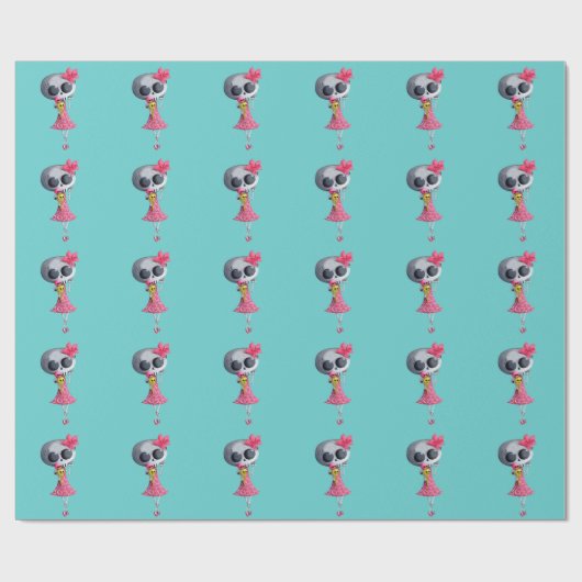ハロウィンのアイスクリームとの少し失敗の死 ラッピングペーパー (フラット)