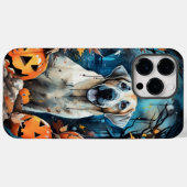 ハロウィンのアナトリアン・シェパードとカボチャの怖いデザイン Case-Mate iPhoneケース (裏面 (横))