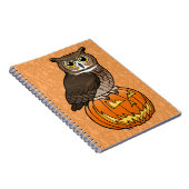 ハロウィンのアメリカワシミミズク ノートブック (右側)