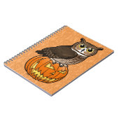 ハロウィンのアメリカワシミミズク ノートブック (左側)