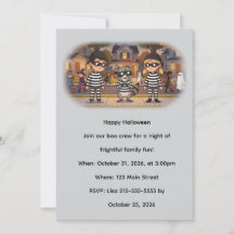 ハロウィンのアライグマ泥棒団